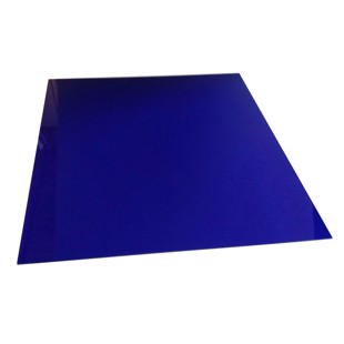 Akrylplate Plexi: 3:0x500x500 mm - Blå