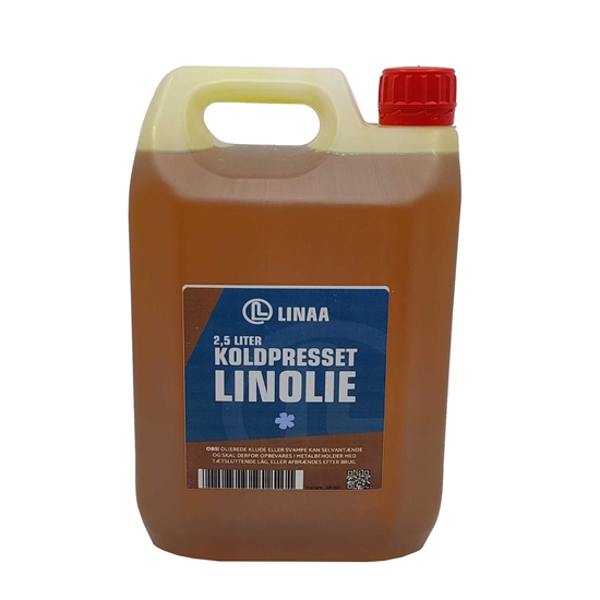 Kaldpresset Linolje - 2:5 Liter