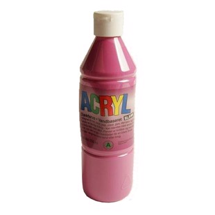 Akrylmaling - Rosa 0:5 liter