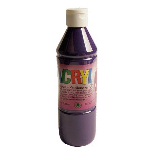 Akrylmaling - Lilla 0:5 liter