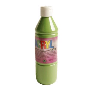 Akrylmaling - Lysegrønn 0:5 liter
