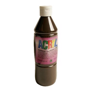 Akrylmaling - Brun 0:5 liter