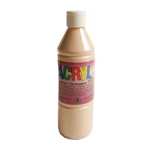 Akrylmaling - Lys Beige 0:5 liter