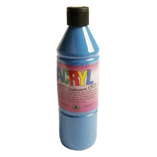 Akrylmaling - Blandeblå 0:5 liter