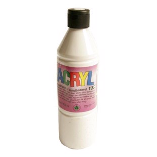 Akrylmaling - Hvit 0:5 liter