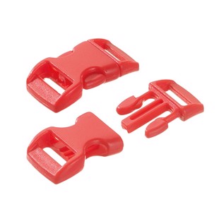 Klikkspenne plast 14 mm - Rød - 10 stk