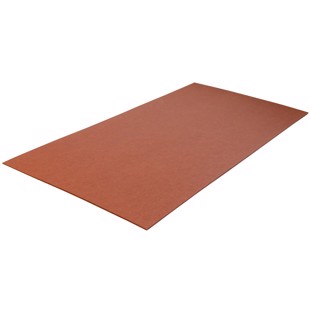 Fiberplate 0:8x125x250 mm - Rødbrun