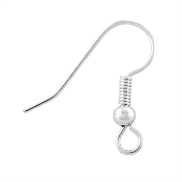 Ørekrok 10 stk – 19 mm, forsølvet