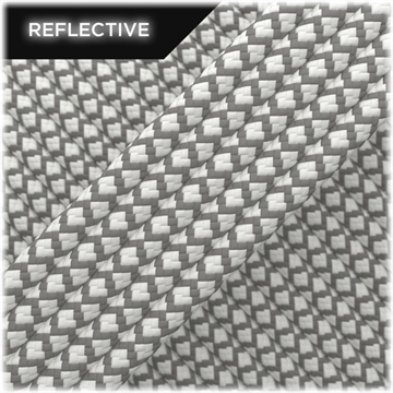 Paracord Refleks 10 m - White Diamond