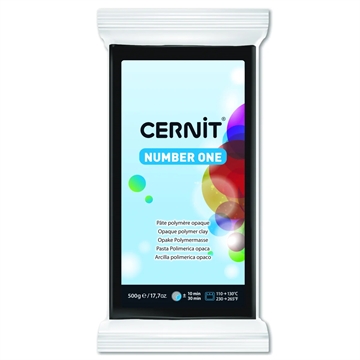 Cernit Sort - 500 g.