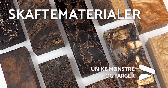 Skaftematerialer til knivmaking
