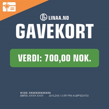 Gavekort - 700 NOK