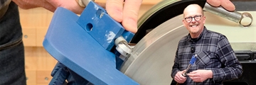 Sliping av ringstål til treskjæring