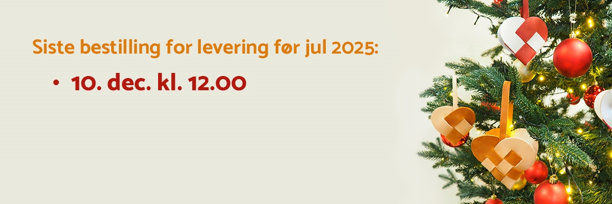 siste bestilling for levering før jul